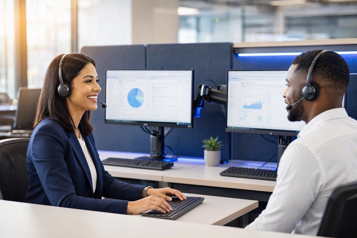 Advoox support team helping a client